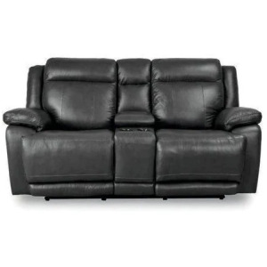 Evo Motion Loveseat with Power & Console - Graphite