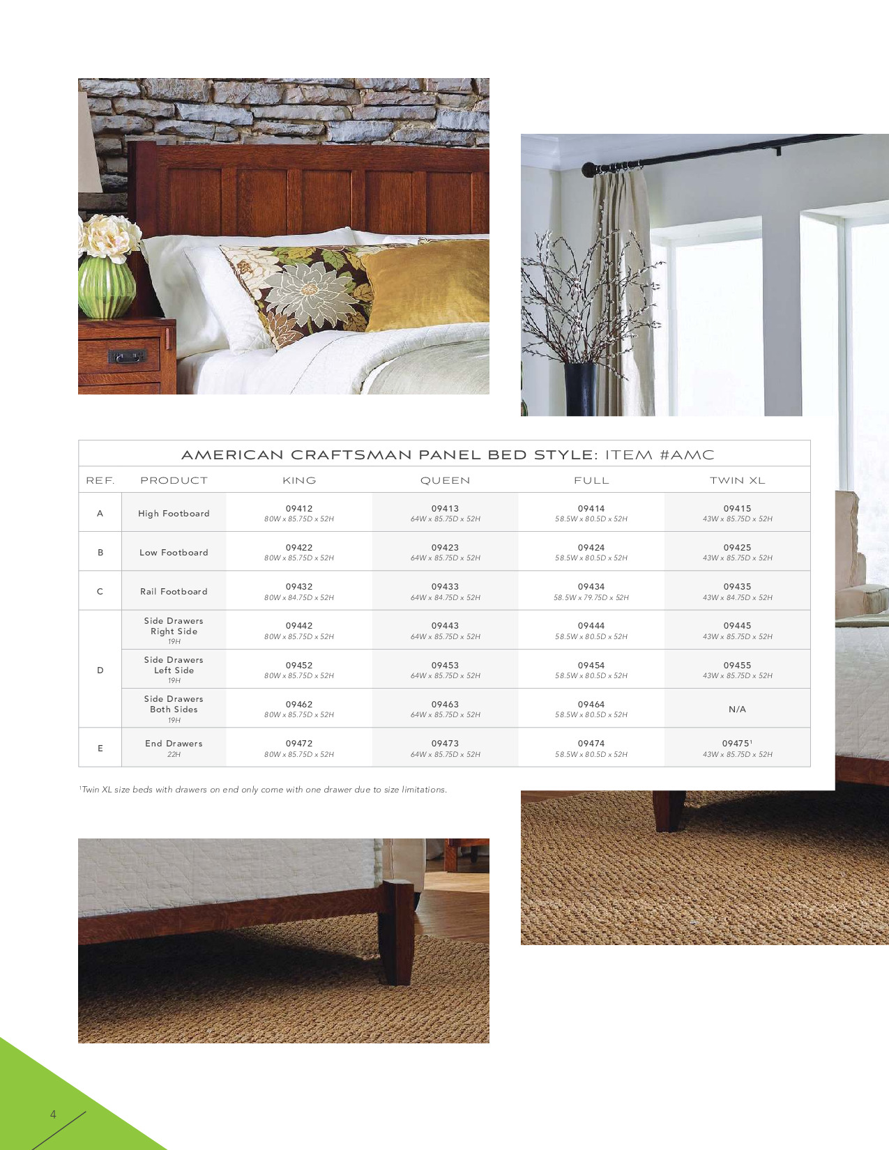 Amish American Craftsman Bedroom Catalog