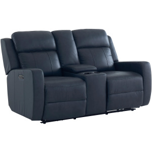 Norwood Motion Loveseat w/ Power & Console - Slate