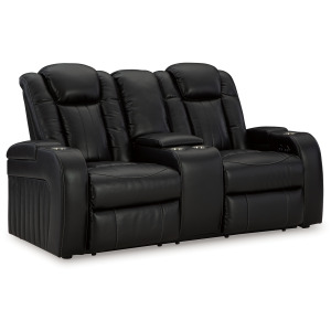 Caveman Den Power Reclining Loveseat with Console