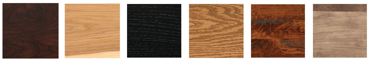 Sample of stain options